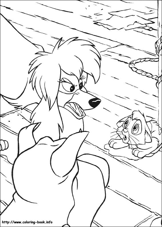 Oliver and Company coloring picture